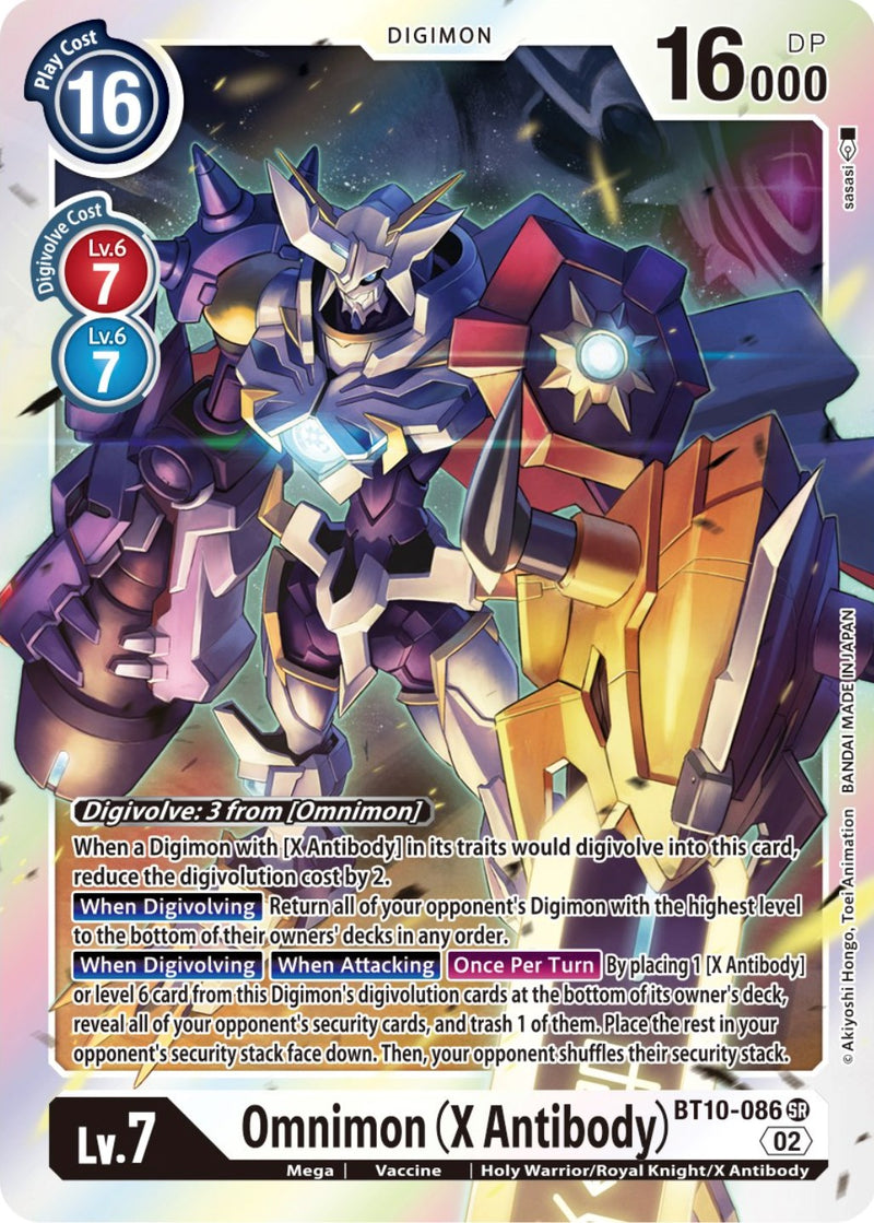 Omnimon (anticuerpo X) [BT10-086] [Encuentro Xros]