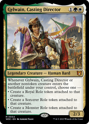 Gylwain, director de cásting [Wilds of Eldraine Commander]