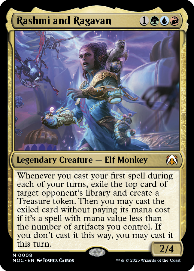 Rashmi y Ragavan [Commander: Marcha de las máquinas]