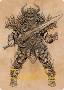 Sarevok, portador de la muerte, carta de arte (firma estampada en oro) [Commander Legends: Batalla por Puerta de Baldur Art Series]