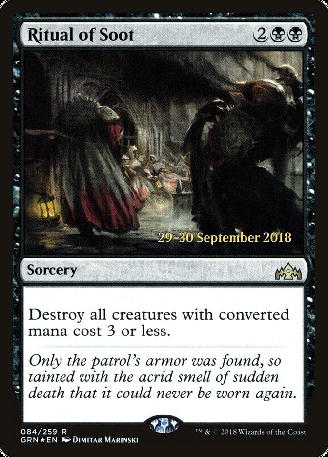 Rituel de suie [Prerelease Promos Guilde de Ravnica]