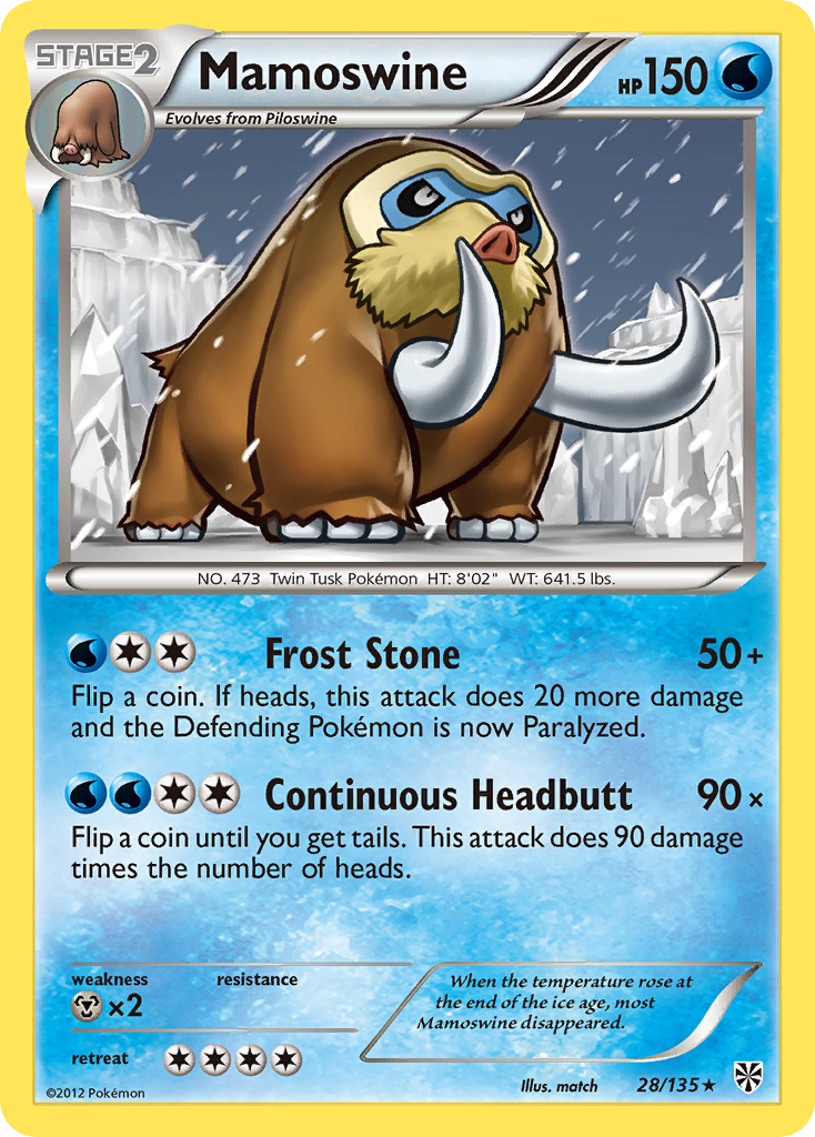 Mamoswine (28/135) [Negro y Blanco: Tormenta Plasma]