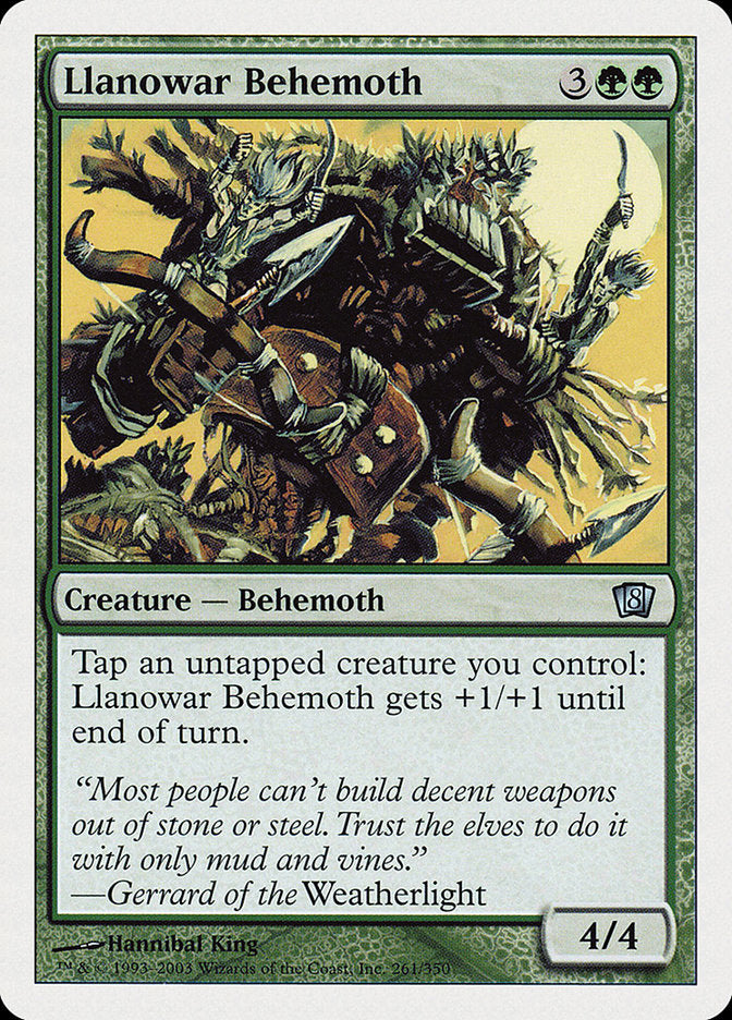 Béhémoth de Llanowar [Huitième édition]