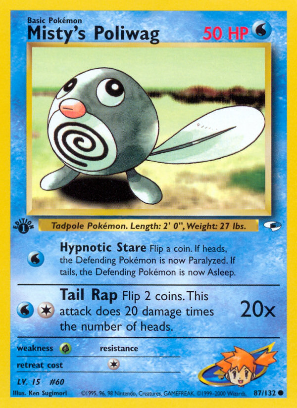 Poliwag de Misty (87/132) [Héroes de Gimnasio 1ª edición]