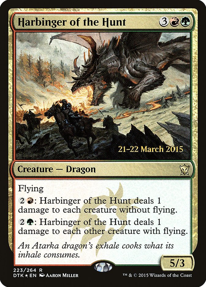 Harbinger de la Chasse [Avant-première Les Dragons de Tarkir Promos]