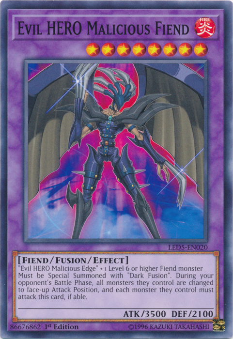 HÉROE Maléfique Malicious Fiend [LED5-FR020] Commune