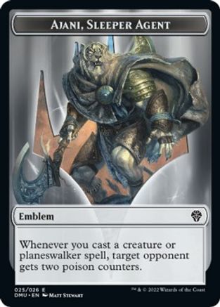 Emblema de Ajani, Agente Durmiente [Fichas de Dominaria Unida]