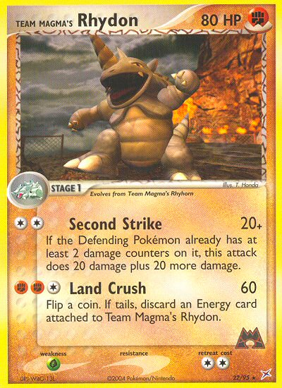 Rhinocorne du Team Magma (22/95) [EX : Team Magma vs Team Aqua]