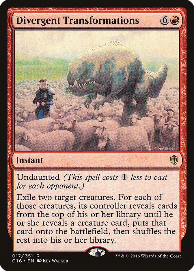 Transformaciones divergentes [Commander 2016]