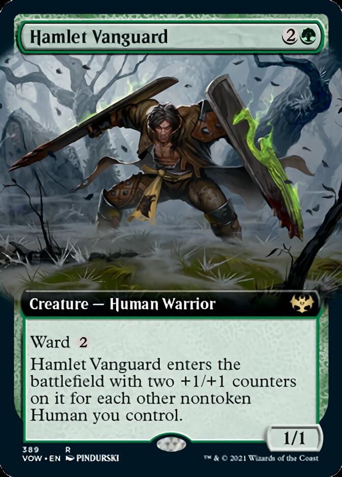 Vanguard de Hamlet (Arte Extendido) [Innistrad: Voto Carmesí]