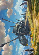 Plains Art Card 1 (Signature Estampillée Or) [Dominaria United Art Series]
