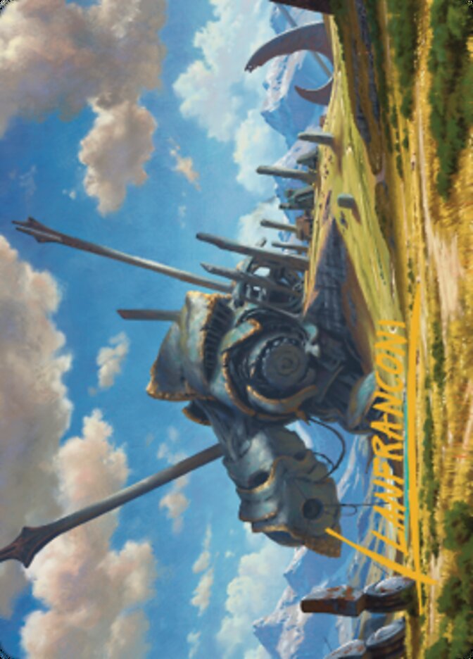 Plains Art Card 1 (Signature Estampillée Or) [Dominaria United Art Series]