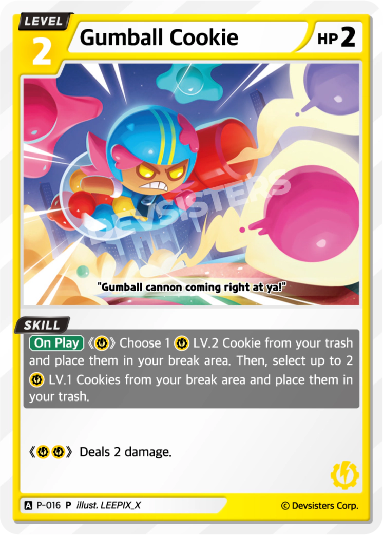Image for Gumball Cookie (P-016) (P) - CookieRun: Braverse TCG