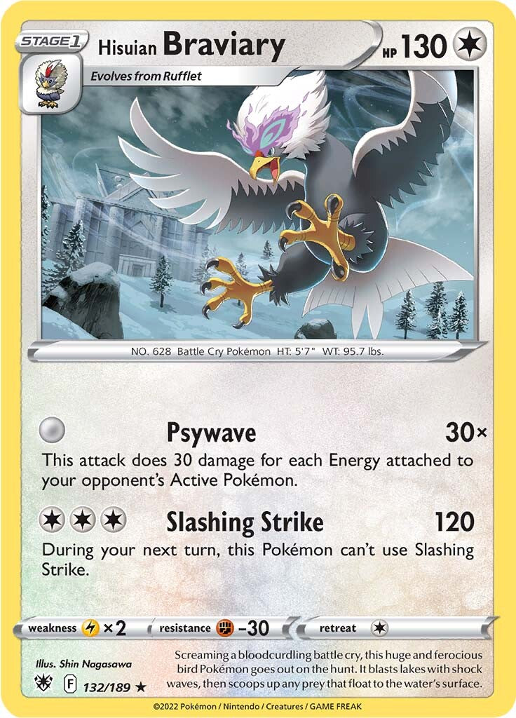 Braviary de Hisui (132/189) [Espada y Escudo: Resplandor Astral]