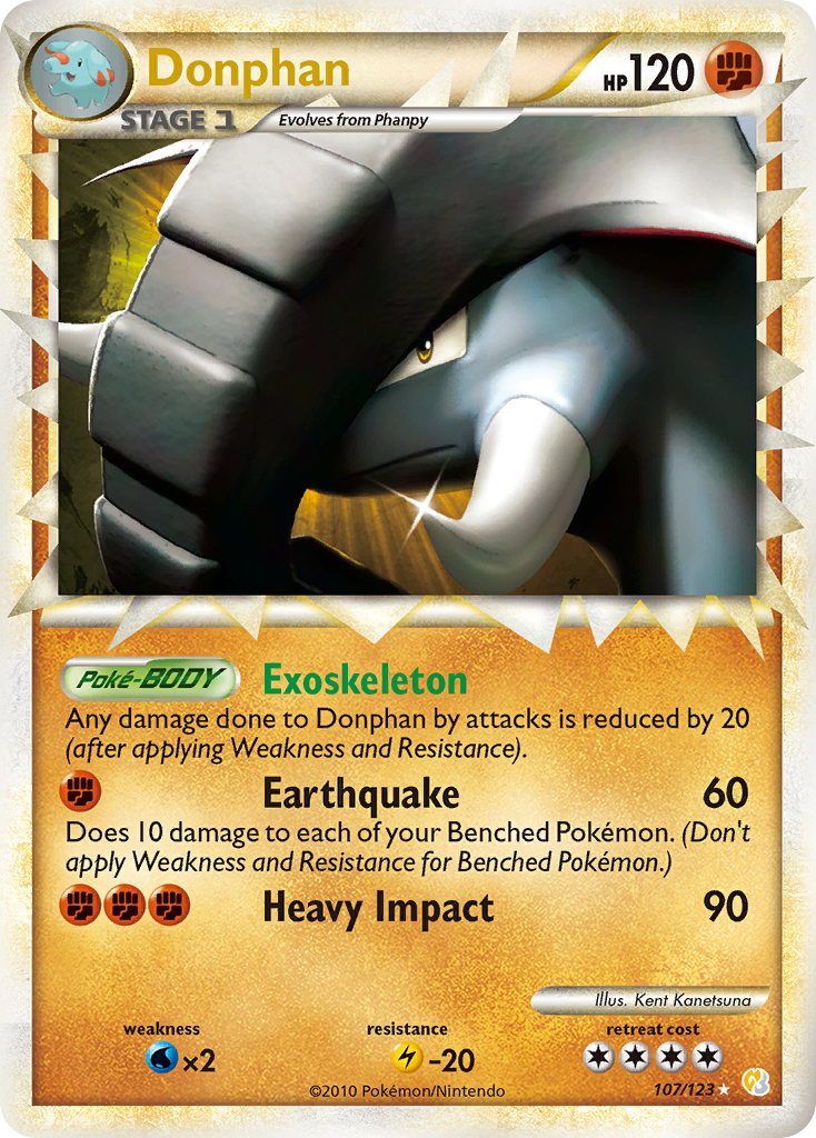 Donphan (107/123) [HeartGold & SoulSilver : Set de Base]