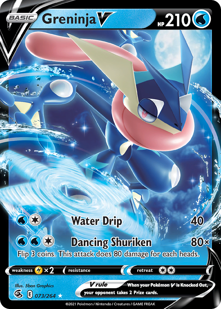 Greninja V (073/264) (Mazo de inicio) [Espada y Escudo: Golpe Fusión]
