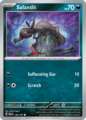 Salandit (139/197) [Escarlata y Púrpura: Llamas Obsidianas]
