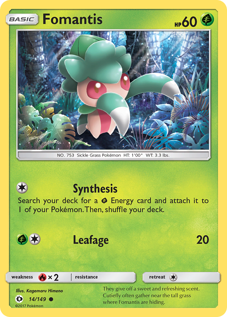 Fomantis (14/149) [Soleil et Lune : Set de base]