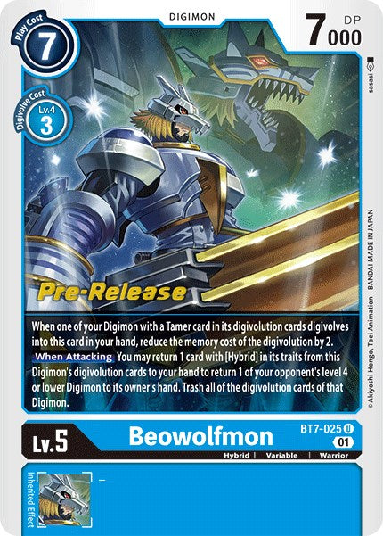 Beowolfmon [BT7-025] [Cartas de pre-lanzamiento de Next Adventure]