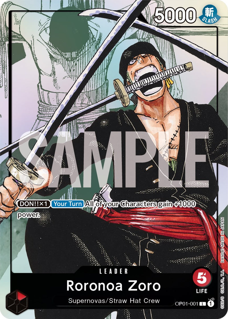 Roronoa Zoro (Arte Alternativo) [Cartas Promocionales de One Piece]