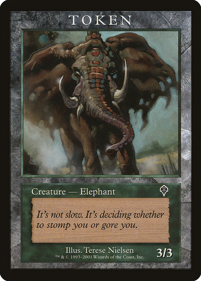 Jeton Éléphant [Récompenses de joueur Magic 2001]