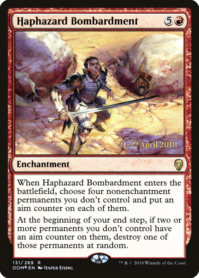 Bombardement hasardeux [Prerelease Promos Dominaria]