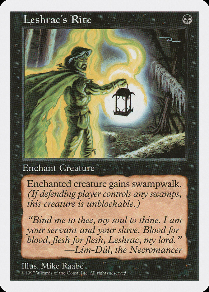 Le Rite de Leshrac [Cinquième édition]