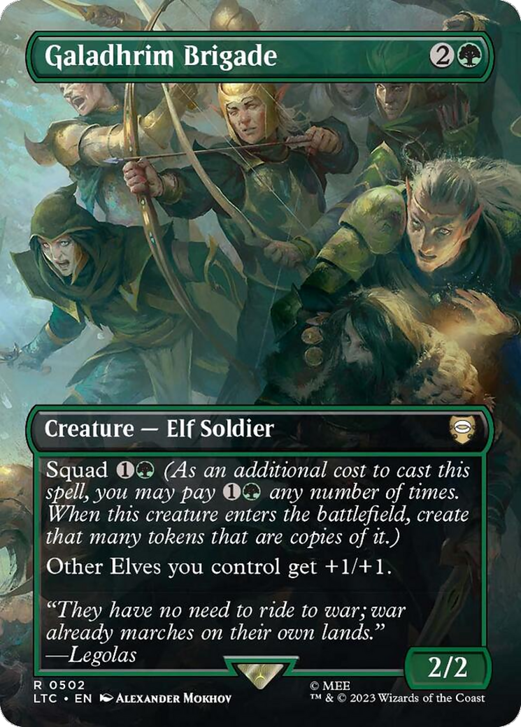Brigade de Galadhrim (Sans bordure) [Le Seigneur des Anneaux : Contes de la Terre du Milieu Commander]