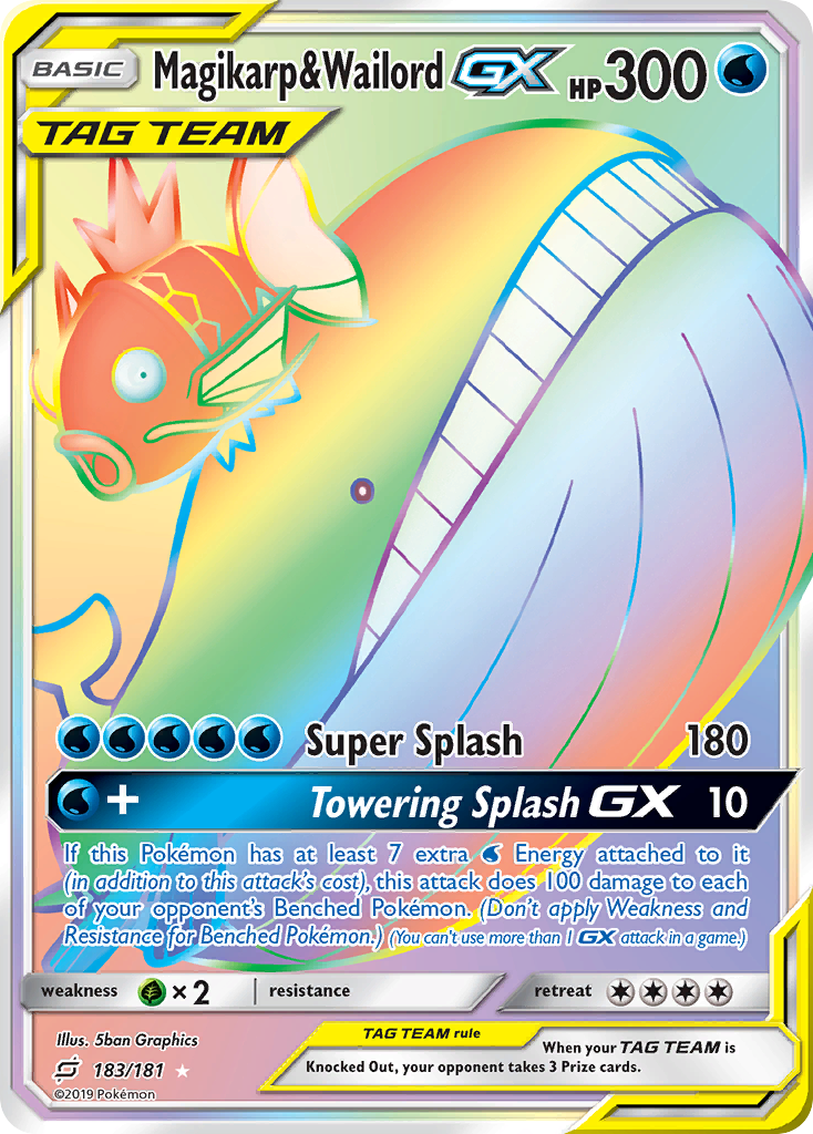 Magicarpe et Wailord GX (183/181) [Soleil et Lune : Duo de Choc]