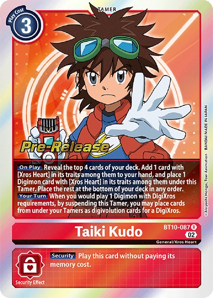 Taiki Kudo [BT10-087] [Cartas de prelanzamiento de Xros Encounter]