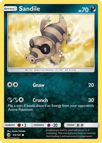 Sandile (83/149) [Soleil et Lune : Set de Base]