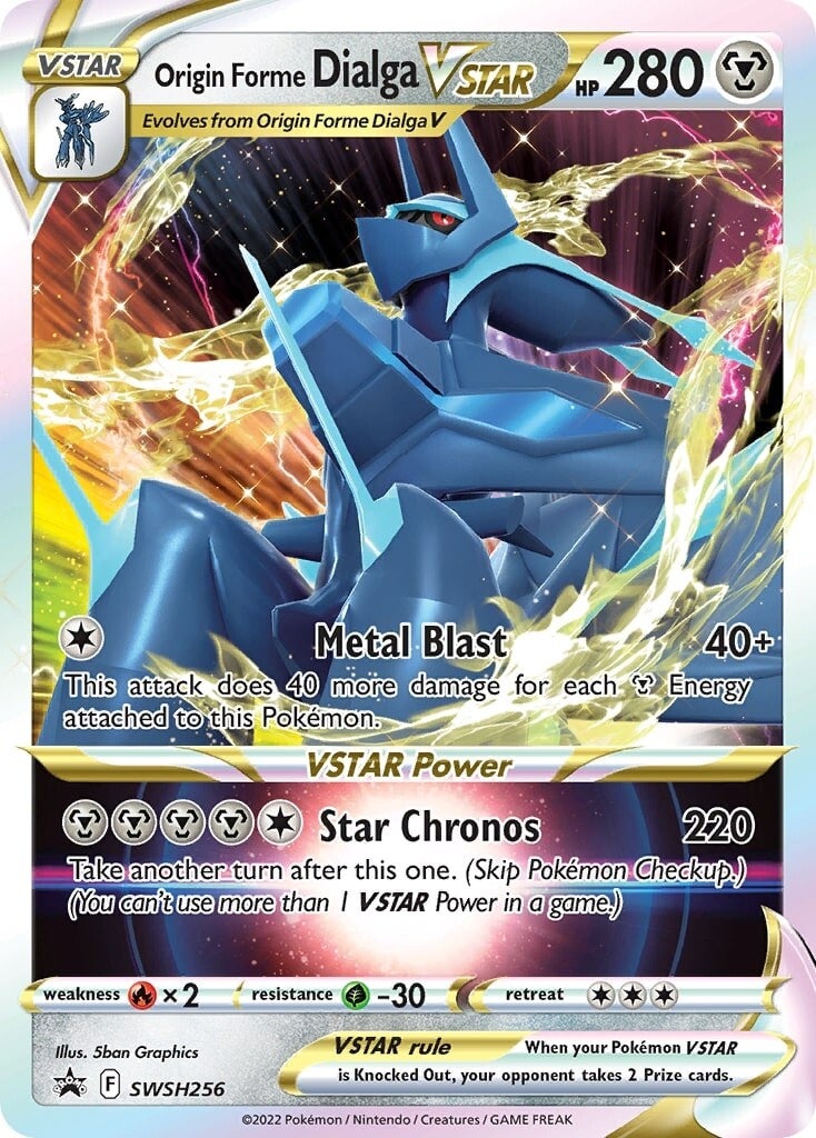 Dialga VSTAR Forma Origen (SWSH256) [Espada y Escudo: Black Star Promos]