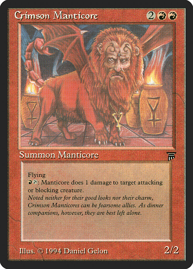 Manticore cramoisie [Légendes]