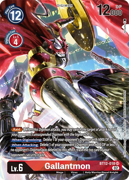 Gallantmon [BT12-018] (Arte alternativo) [A través del tiempo]