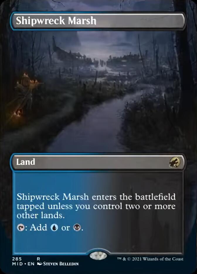 Marais naufragé (Illustration alternative sans bordure) [Innistrad: Chasse de Minuit]