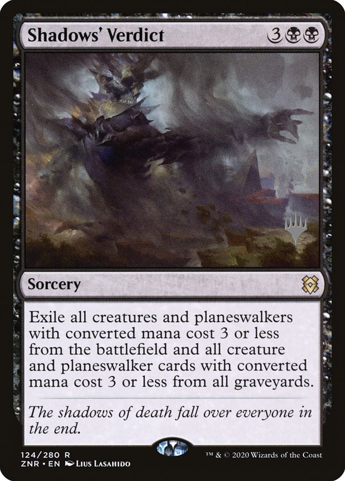 Verdict des ombres (Pack promo) [Promos de Zendikar Rising]