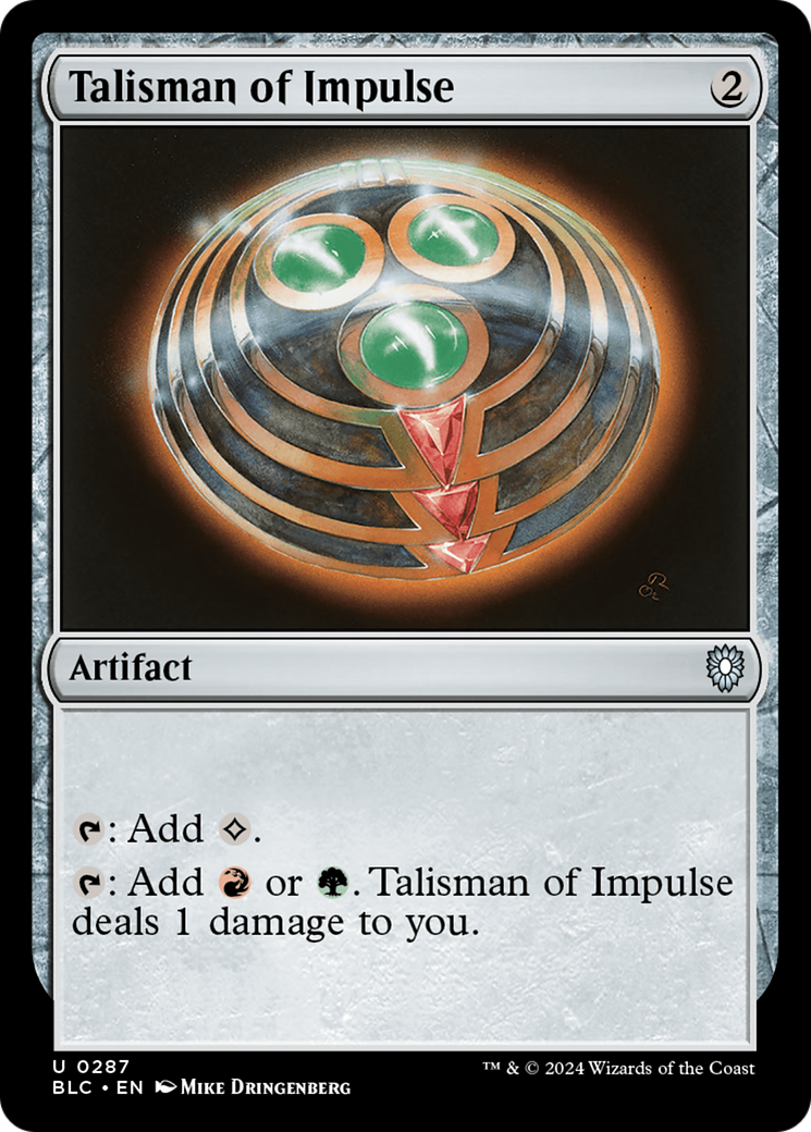 Talisman of Impulse [Commander Bloomburrow]