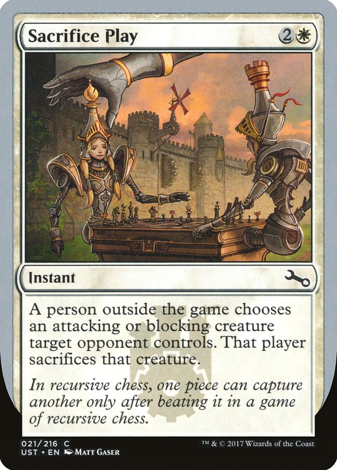 Manœuvre de sacrifice [Instable]