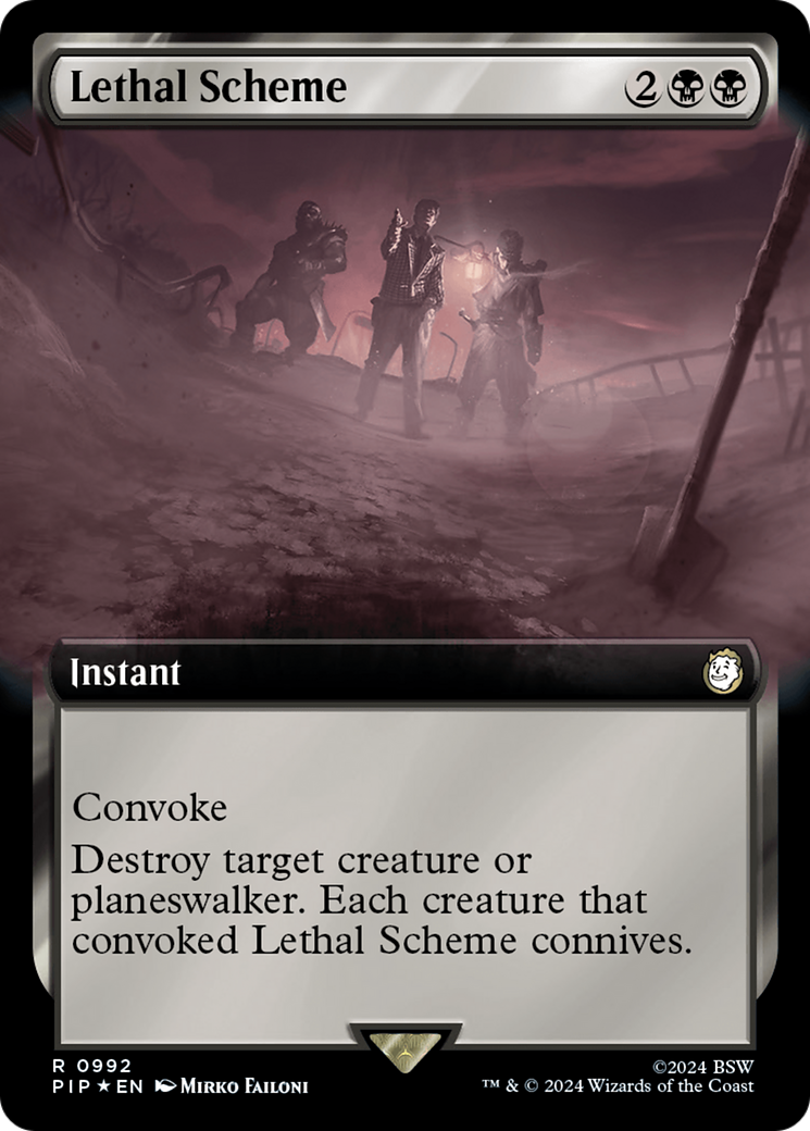Complot mortel (Extended Art) (Surge Foil) [Fallout]