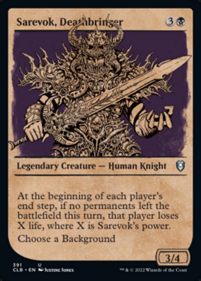 Sarevok, porteur de mort (présentoir) [Commander Legends : Battle for Baldur's Gate]