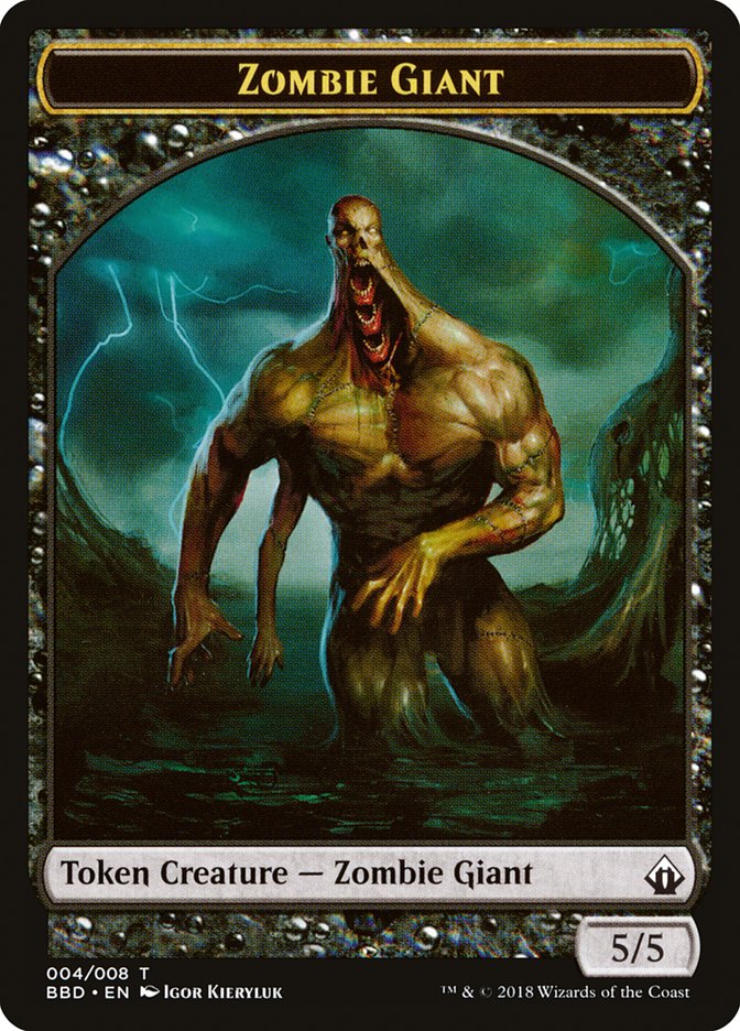 Jeton Géant zombie [Jetons Battlebond]