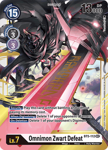 Omnimon Zwart Derrota [BT5-112] [Batalla de Omni]