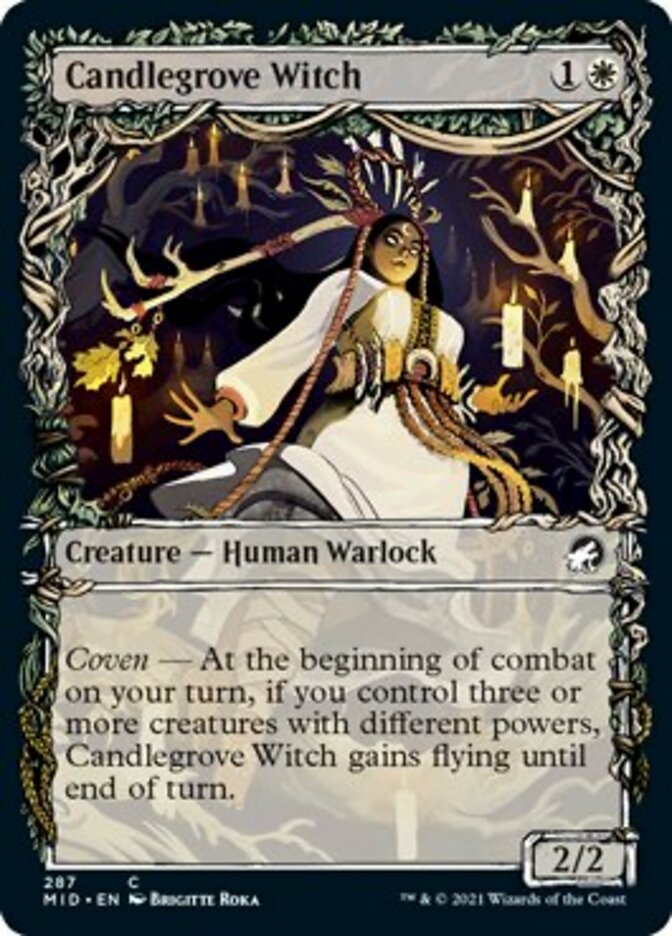 Sorcière de Chandellebois (Édition alternative L'Équinoxe) [Innistrad: Chasse de minuit]