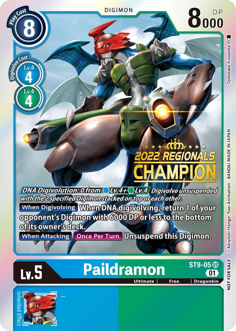 Paildramon [ST9-05] (Campeonato Regional Offline 2022) (Campeón Online) [Sobres de Inicio: Promociones de Ultimate Ancient Dragon]