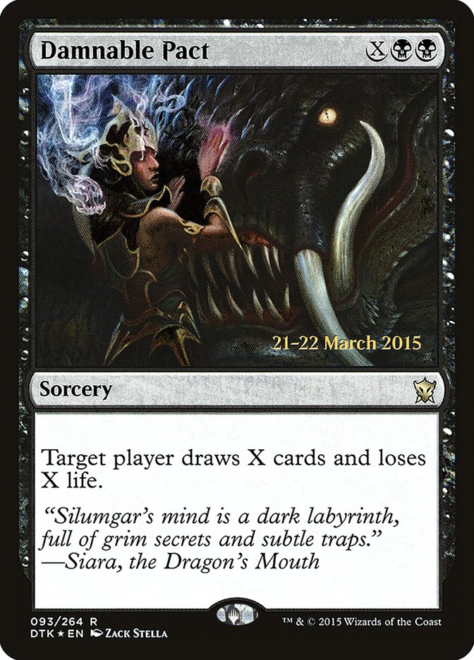 Pacto abominable [Cartas promocionales de preestreno de Dragones de Tarkir]