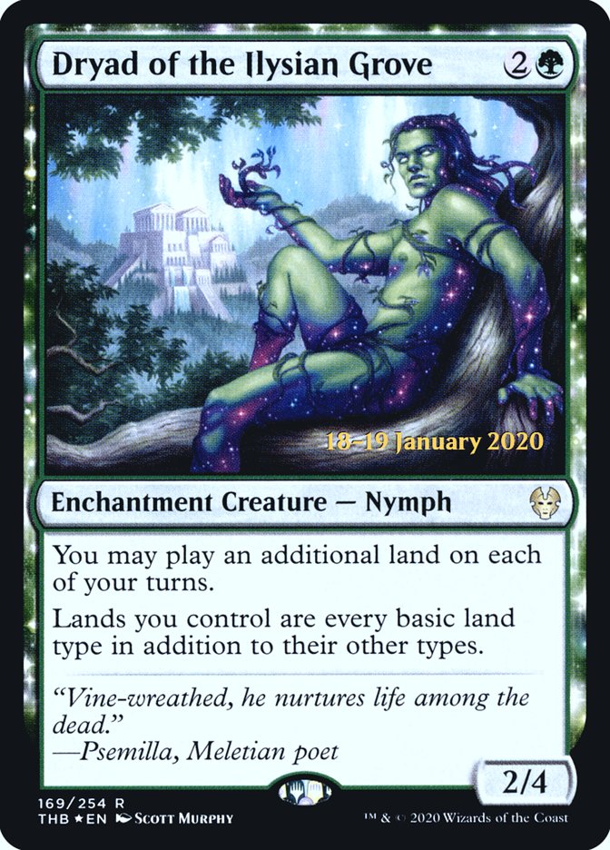 Dryade du bosquet ilyséen [Prerelease Promos Theros par-delà la mort]
