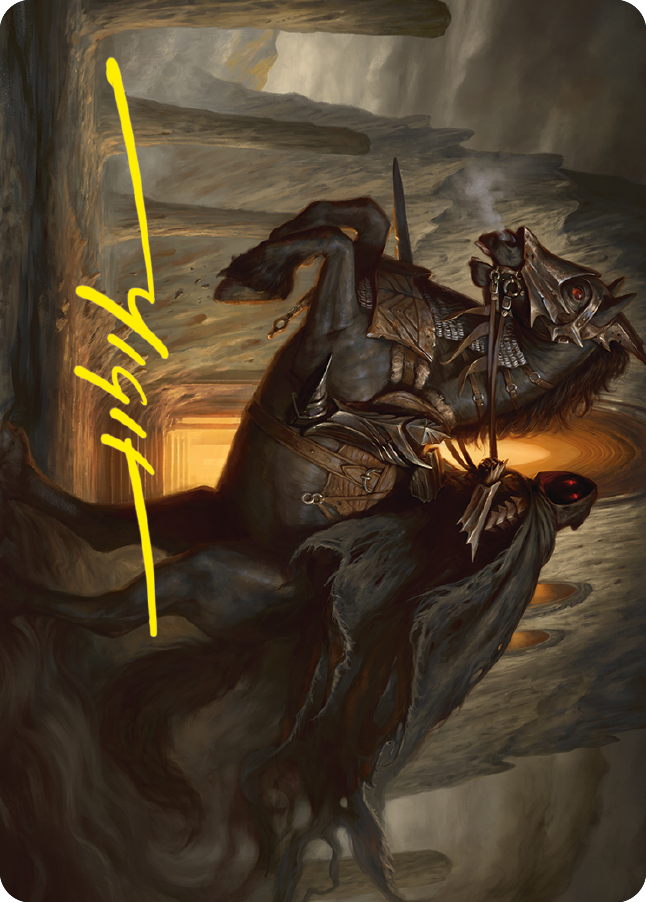 Carte illustrée Nazgûl (signature estampillée or) [Le Seigneur des Anneaux : Contes de la Terre du Milieu - Série illustrée]