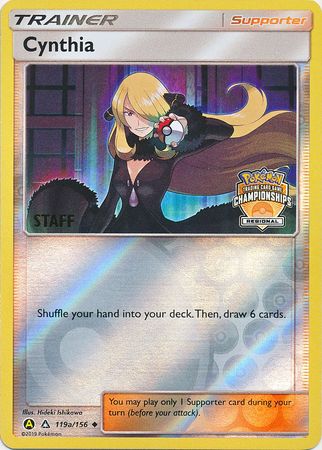 Cynthia (119a/156) (Promo personnel du Championnat Régional) [Soleil et Lune : Ultra-Prisme]