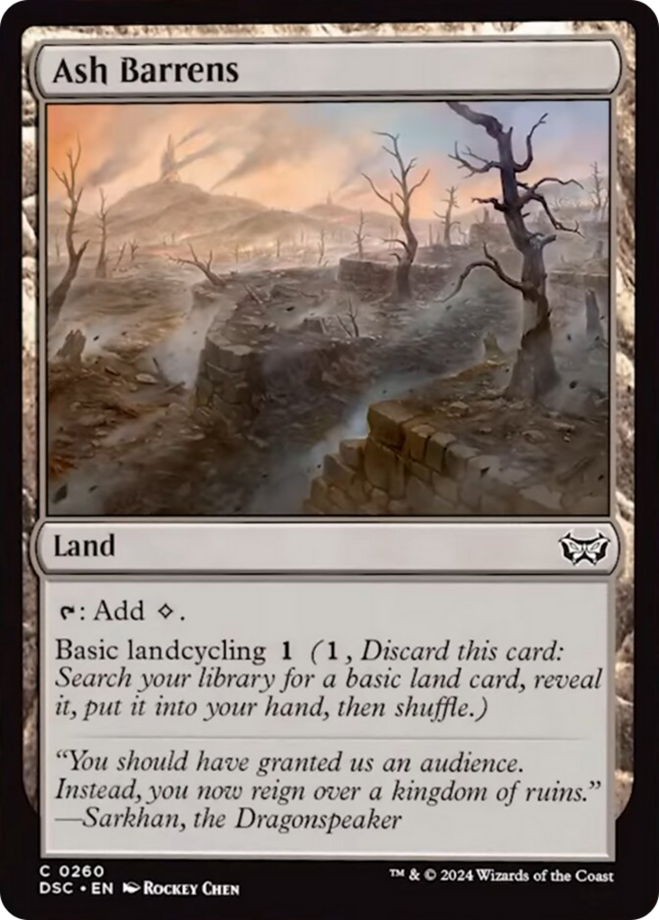 Friches cendrées [Duskmourn : Commander Maison de l'horreur]