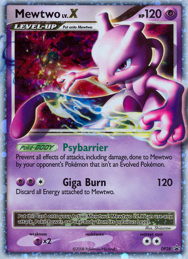 Mewtwo LV.X (DP28) [Diamant & Perle : Cartes promo Étoile Noire]
